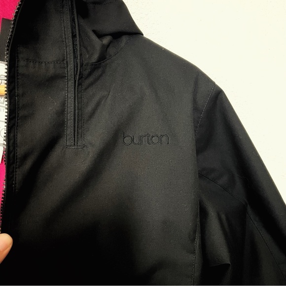 Burton Ladies Black and Pink Snowboard Winter Snow Coat Jacket Size Large - Picture 6 of 11